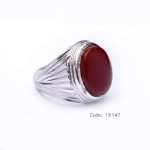 انگشتر نقره مردانه یمن - کد 18147