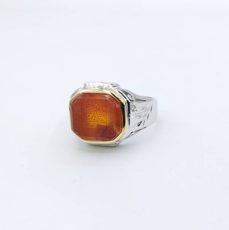 69b52ec060ffa انگشتر نقره مردانه یمن - کد 18950 - Image 1